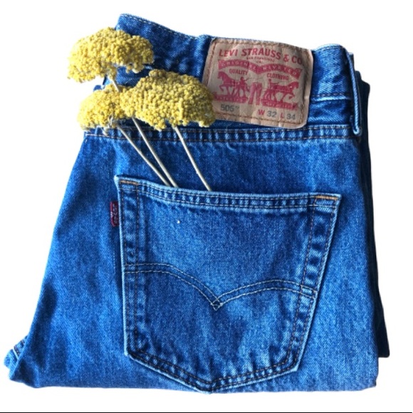 Levi's Denim - Vintage Levi’s 505 Orange tab mom jeans